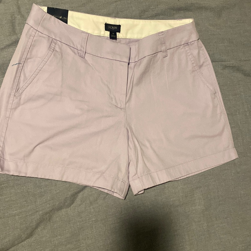 I Crew 5” Chino Shorts in lilac - New with tags
